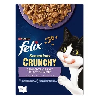 FELIX Sensations Crunchy Geschmacksvielfalt mit Gemüse