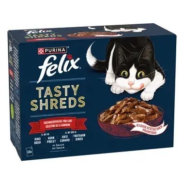 FELIX® Tasty Shreds Geschmackvielfalt vom Land