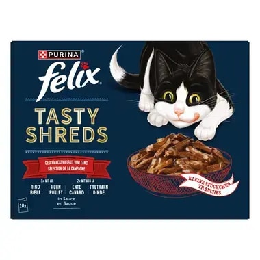 FELIX® Tasty Shreds Geschmackvielfalt vom Land