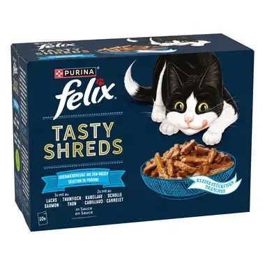 FELIX® Tasty Shreds Geschmackvielfalt aus dem Wasser
