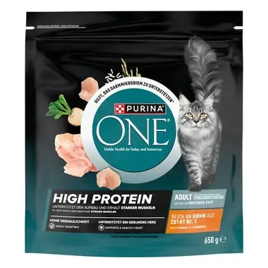 PURINA® ONE® High Protein Reich an Huhn - Katzentrockenfutter