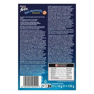 FELIX® Deli Moments™ Köstliche Schleckerlis für Katzen mit Ente, Lachs und Huhn