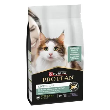 PURINA® PRO PLAN® LIVECLEAR® Sterilised Adult 1+ Jahre Reich an Truthahn