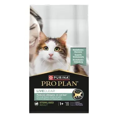 PURINA® PRO PLAN® LIVECLEAR® Sterilised Adult 1+ Jahre Reich an Truthahn