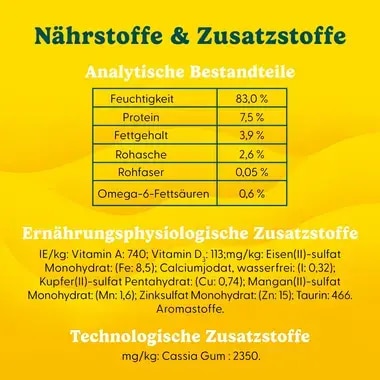 PURINA® FRISKIES® Adult in Gelee mit Rind und Karotten, Truthahn, Leber und grünen Bohnen, Ente