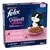 FELIX® Doppelt Lecker Junior mit einer köstlichen Mischung aus Huhn und Truthahn, mit Milch und mit Gemüse