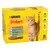 PURINA® FRISKIES® Adult in Sauce mit Huhn und Karotten, Lachs und grünen Bohnen, Truthahn, Kabeljau