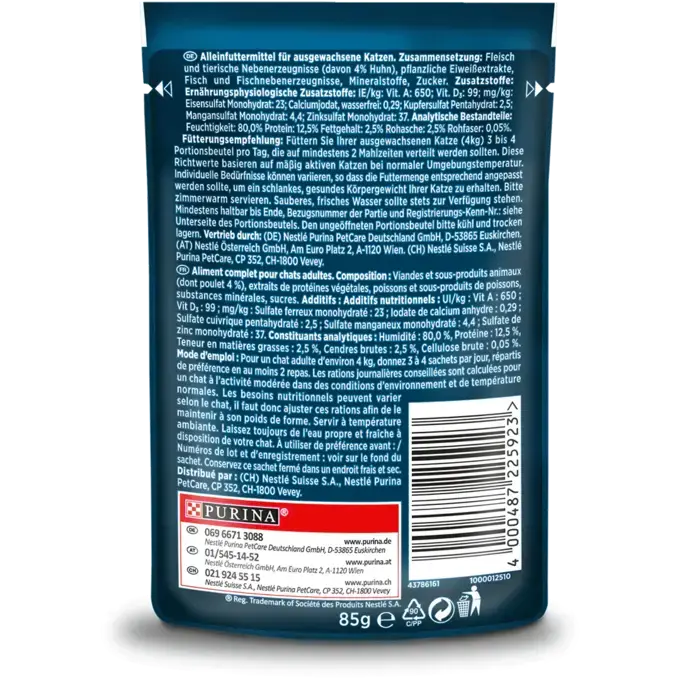 GOURMET™ Perle Erlesene Streifen mit Huhn Rückseite