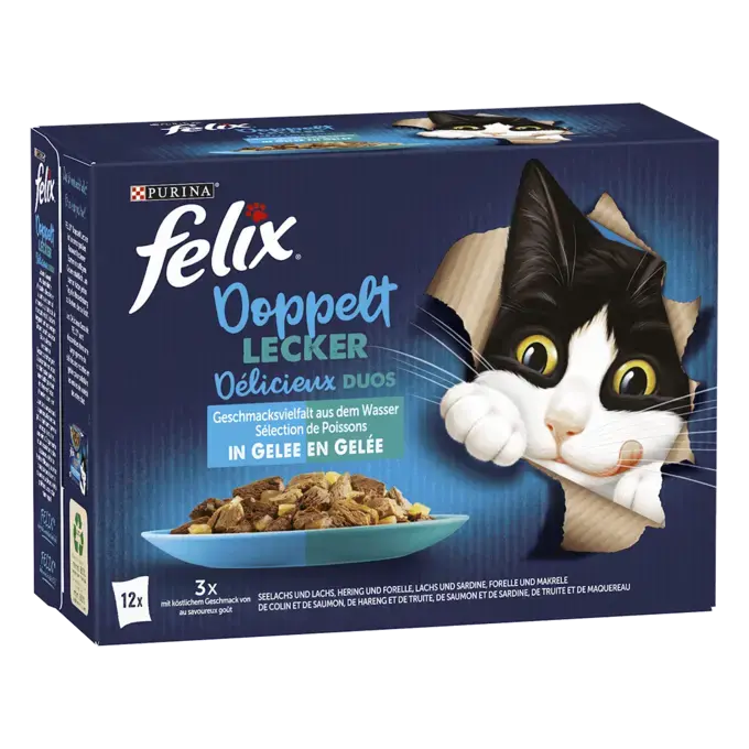 Doppelt Leckere Vielfalt aus dem Wasser | PURINA FELIX