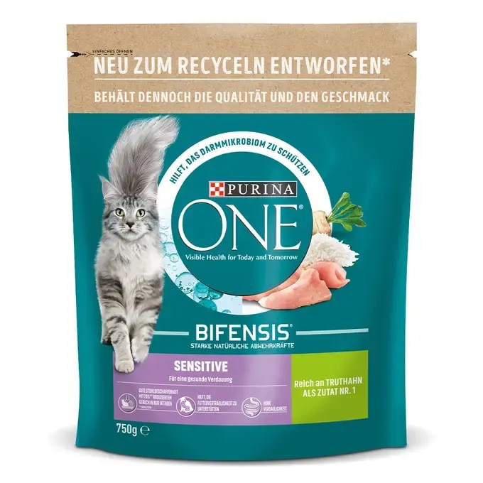 Sensitive Katzenfutter mit Truthahn | PURINA ONE