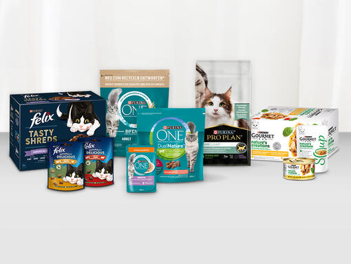PURINA Produkte Katze Übersicht Mobile