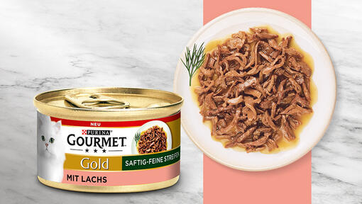 GOURMET Gold Saftig-feine Streifen mit Lachs