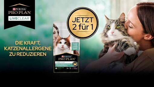 Katzenallergene nachweislich reduziert