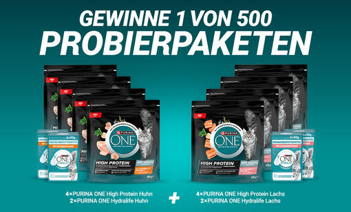 Gewinne ein PURINA ONE HIGH PROTEIN Probierpaket